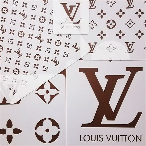 lv stencil for cake|louis vuitton cake template.